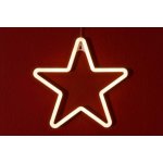 D57400 Nexos Vánoční dekorativní osvětlení neonová hvězda 120 LED teple bílá – Hledejceny.cz