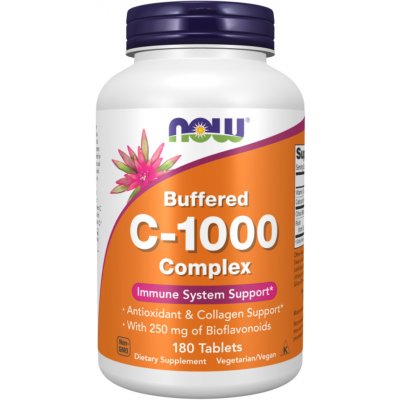 Now Foods Vitamín C 1000 mg Complex Pufrovaný 180 tablet – Hledejceny.cz