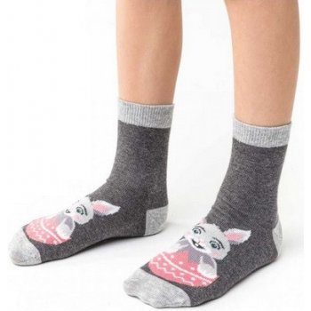 Dětské ponožky Velikonoční zajíček růžová