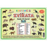 Sada 24 karet - zvířata exotická 2, A7 10x7 cm , Kupka Kupka, nakladatelství – Hledejceny.cz