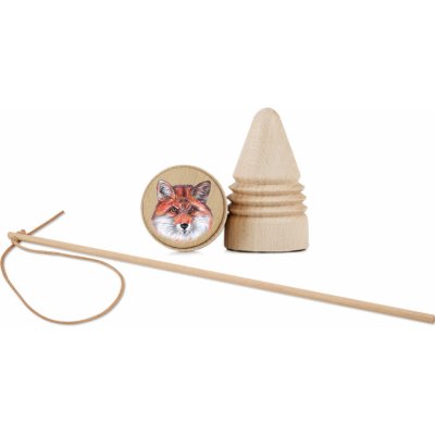 Lesní svět Retro káča s bičíkem Liška – Zbozi.Blesk.cz