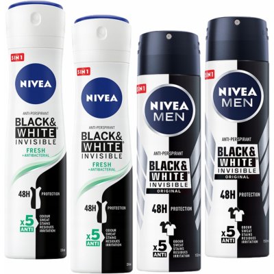 Nivea Men Invisible for Black & White deospray 150 ml – Zbozi.Blesk.cz