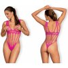 Dámské erotické body Sexy body B121 teddy pink - Obsessive