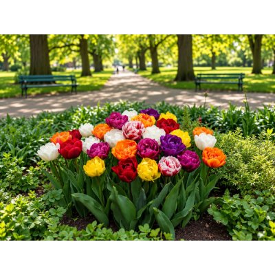 Mix plnokvětých tulipánů 50 ks Velikost hlíz: 10/11 – Hledejceny.cz