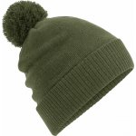 Beechfield Vodoodpudivá pletená čepice s bambulí B 502 olive green – Hledejceny.cz