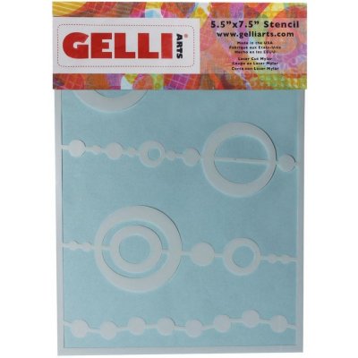 Gelli Arts Šablona Gelli Plate 14x19 cm Beads, korálky – Zboží Mobilmania