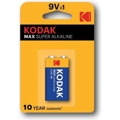 Kodak MAX SUPER ALKALINE 9V 1ks 146550 – Hledejceny.cz