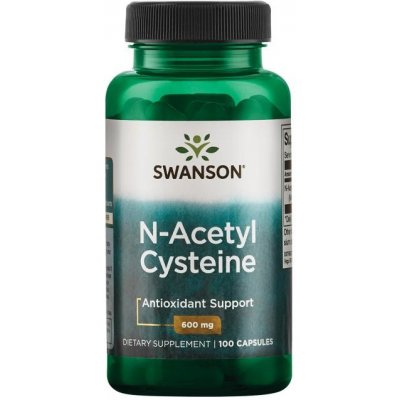 Swanson NAC N-Acetyl-L-Cystein 600 mg 100 kapslí