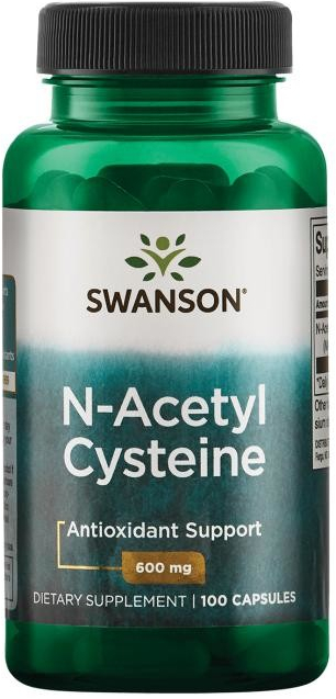 Swanson NAC N-Acetyl-L-Cystein 600 mg 100 kapslí