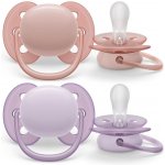 Avent SCF091/33 Dudlík Ultra Soft oranžová/fialová – Zboží Mobilmania