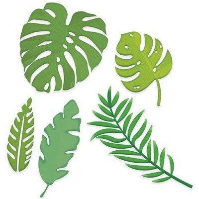 DP Craft vyřezávací šablona Exotické listy 5 ks – Sleviste.cz
