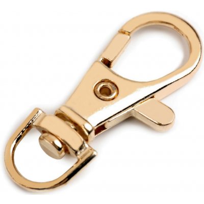 Kovová karabina průvlek 10mm - 1ks Barva: růžové zlato – Hledejceny.cz