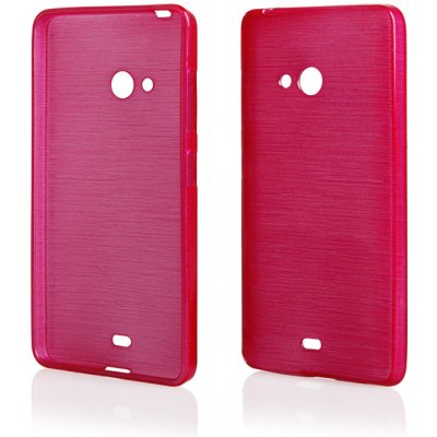 Pouzdro JELLY Case Metallic Microsoft Lumia 540 růžové