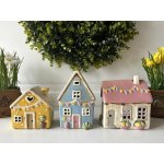 Jarní keramický domeček - 3 varianty Barva: Modrá – Hledejceny.cz