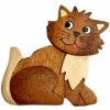 Magnetky pro děti Dvěděti Dřevěná magnetka velká Kočka