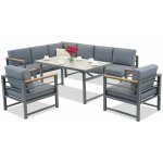 Garden Point Guarda Comida 7 ocelový zahradní nábytek antracitový – Zboží Dáma