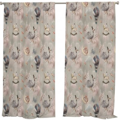 IMPAR Závěsy Rabbit on the moon (Rozměr : 140x250, Materiál: Interlock) – Hledejceny.cz