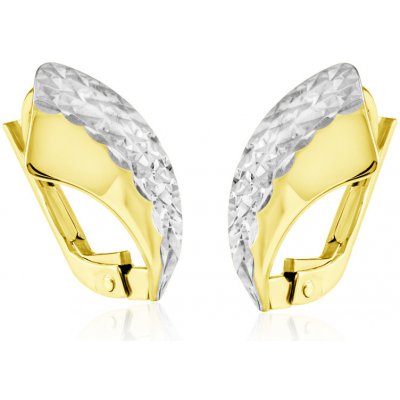 Gemmax Jewelry zlaté žluto-bílé s diamantovým brusem GLECN4026