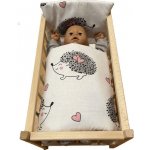 SDS Peřinky do postýlky pro panenky Ježeček 38x44 cm / 28x20 cm – Zboží Mobilmania