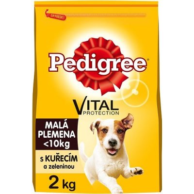 Pedigree kuřecí se zeleninou pro dospělé psy malých plemen 2 kg – Zbozi.Blesk.cz