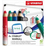 Stabilo Markdry 648/4 na bílé tabule sada 4 barvy – Zboží Mobilmania