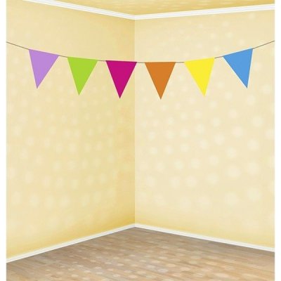 Girlanda barevná vlaječková Funny – Zboží Dáma