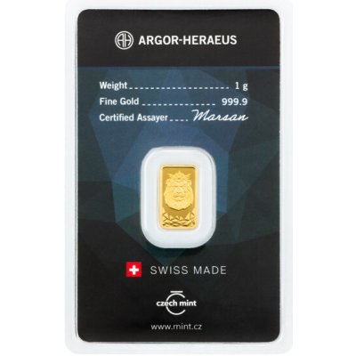 Argor-Heraeus Deutschland GmbH Zlatá cihla Český lev 1 g – Zboží Mobilmania