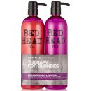 Tigi Bed Head Dumb Blonde šampon 750 ml + Blonde Reconstructor šampon a kondicionér pro poškozené blond vlasy 750 ml dárková sada