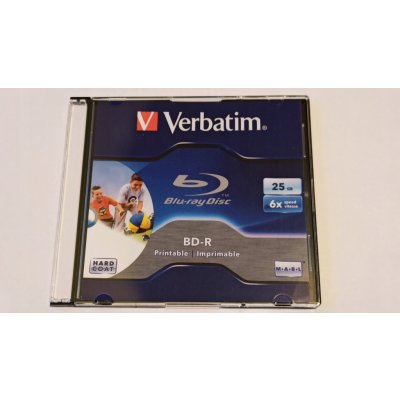 Verbatim BD-R SL 25GB 6x, printable, jewel, 10ks (43713)