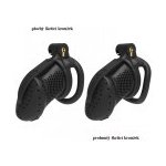 bdsm bondage shop Prodyšný 3D model pasu cudnosti pro muže Barva Černá Škrtící kroužek prohnutý – Zboží Dáma