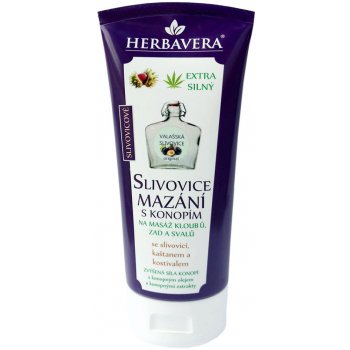 Herbavera slivovicové mazání s konopím 200 ml