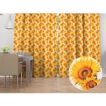 Biante Dekorační závěs PML-102 Slunečnice na bílém 145x150 cm – Hledejceny.cz