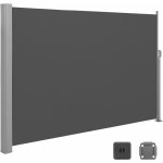 SONGMICS Boční markýza zatahovací tmavě šedá 160x450 cm – HobbyKompas.cz