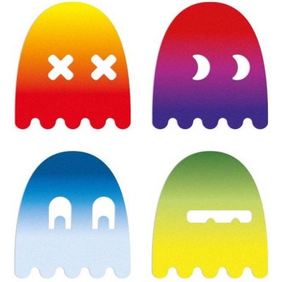 Reflective Berlin Reflexní nálepky Reflective Decals Ghosts rainbow – Zboží Dáma