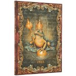 2026 The Brothers Grimm Frog Prince Midi 12-month Vertical Hardcover Flexi Dayplanner 2026 Elastic Band Closure – Zboží Dáma