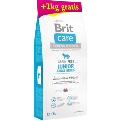 Brit Care Grain Free Junior Large Breed Salmon & Potato 14 kg – Hledejceny.cz