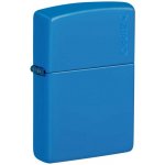 Zippo Benzínový Sky Blue Matte Logo – Hledejceny.cz