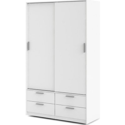 Tvilum Line bílá 121,2 x 200 x 60,3 cm – Hledejceny.cz