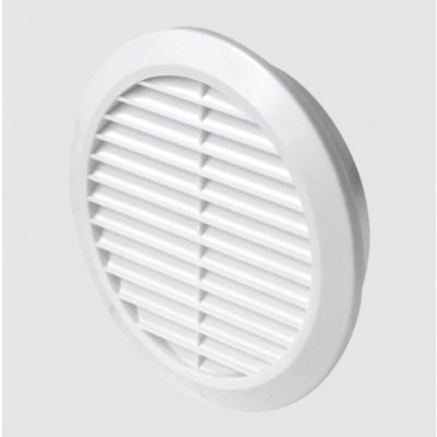 DEN BRAVEN Mřížka větrací kruhová se síťovinou 100mm bílá – Zboží Mobilmania