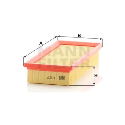 MANN FILTER Vzduchový filtr C 2657 – Hledejceny.cz