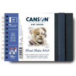 Canson Mixed Media Artist Book v kroužkové vazbě A5 (21 x 14,8), 300g, 28 listů – Hledejceny.cz