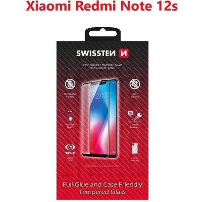 SWISSTEN FULL GLUE COLOR FRAME, CASE FRIENDLY XIAOMI REDMI NOTE 12s ČERNÁ 0595217482920 – Zbozi.Blesk.cz