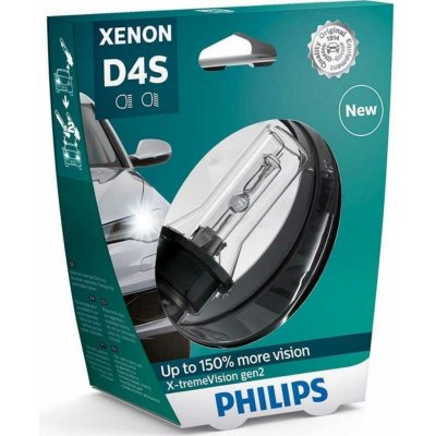 Philips Xenon X-treme Vision D4S 42V 35W 1 ks / Autožárovka Xenon / patice P32d-5 (8727900377194) – Zboží Mobilmania
