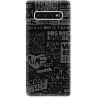 Pouzdro iSaprio - Text 01 - Samsung Galaxy S10+ – Zboží Mobilmania