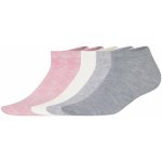 Esmara dámské nízké ponožky s BIO bavlnou 5 párů růžová/bílá/šedá – Sleviste.cz