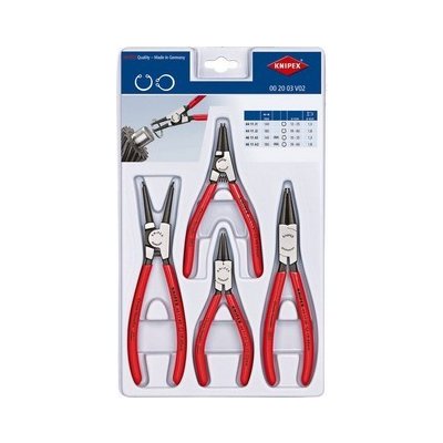 Knipex Kleště na pojistné kroužky - sada 4ks - KN00-20-03-V02 – Zboží Mobilmania