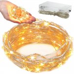 Verk 26020 Světelný řetěz na baterie 100 LED teplá bílá 10 m – Hledejceny.cz