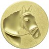 Emblémy Emblém kůň zlato 50 mm