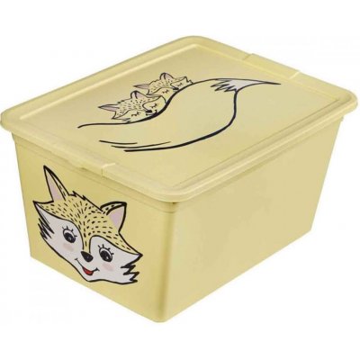 Mikawi Úložný box Animal 30L žlutý 04-7330-zl – Zboží Dáma