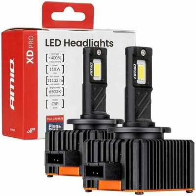 Amio LED výbojky D1S/D1R LED XD PRO CAN-BUS, bílé 6500K | 11132 LM, 2 ks | Zboží Auto